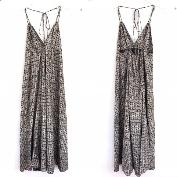 Christopher Deane Dresses & Skirts - CHRISTOPHER DEANE Boho Silk Halter Maxi Dress 2